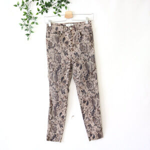 Free People Women's We The Free Snake Skin Print Skinny Jeans Size 27